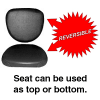 UF8310   Seat Bottom---Black---Wood Back